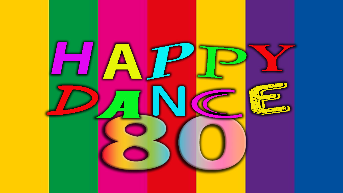 happy dance 80s con paz Jimenez y rollo 80s.