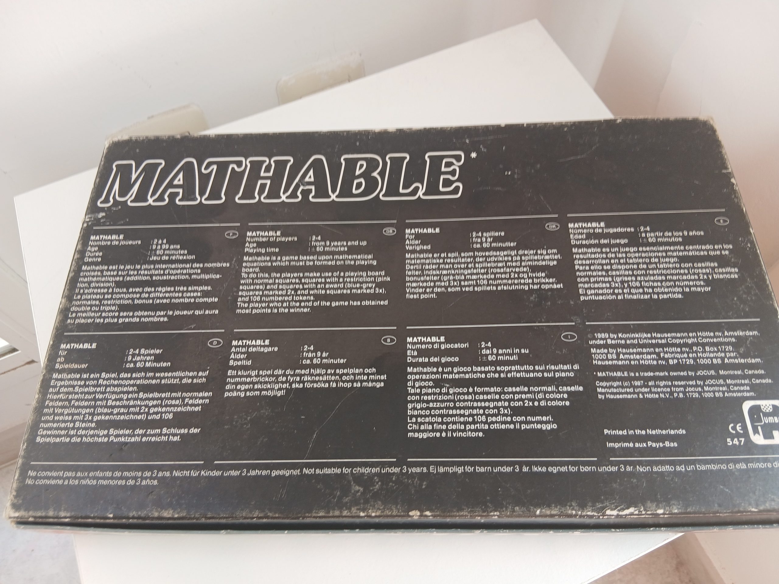 Mathable. Juego de mesa años 80 - Imagen 2